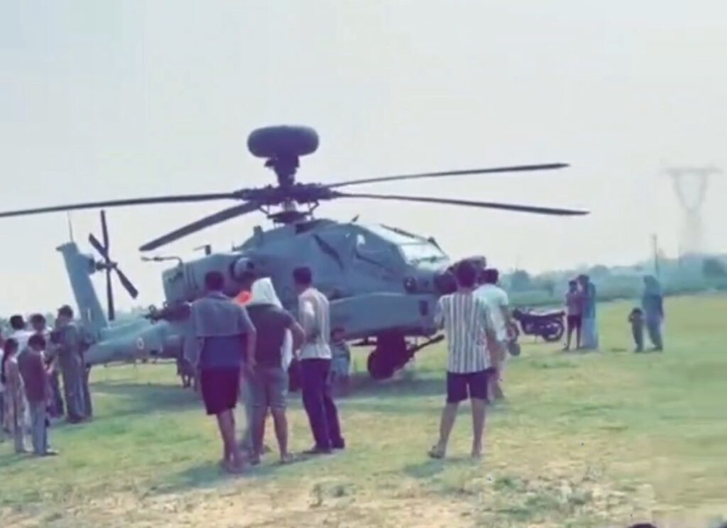 IAF Apache Makes Emergency Landing Near Pathankot After Mid-Air Snag