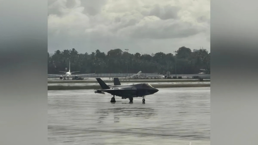 UK Navy’s F-35 Makes Emergency Landing in Kerala, Still Grounded Due to Technical Failure